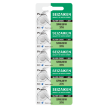 Seizaiken 376 SR626W 1.55V 0%Hg Silver Oxide Watch Battery (5 Batteries) - $5.74
