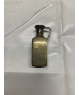 VINTAGE 4&quot;~  [ SQUARE BOTTLE DESIGN ]~BRASS VASE~~~QUALITY ITEM!!! - $13.10