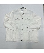 Way Wonderful &amp; Young Women’s Linen Jacket Ivory 1X - $703.75 MXN
