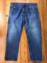 Vtg Levis USA Made Original Mens Dark Wash Straight Leg Blue Jeans 42x30 42 - £31.49 GBP