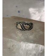 Black Hills Gold ring leaves wedding band size 5 sterling silver women - $163.94 CAD