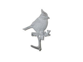 [Pack Of 2] Whitewashed Cast Iron Baltimore Oriole Sitting on a Tree Branch Deco - £38.29 GBP