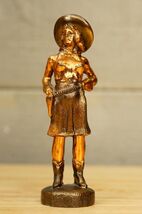 Vintage Solid Cast Metalware Copper Plated Gladys Brown Edwards Cowgirl ... - $44.54