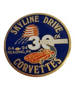Vintage Skyline Drive Corvettes Hat Pin 30th Anniversary Reading Pa Pagoda - $561.41 MXN