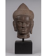 Ancien Khmer Style Marron Pierre Shiva Tête Statue - The Destroyer - 52c... - $66,226.60 MXN