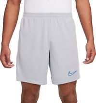 Mens Nike Dri-Fit Academy Soccer Shorts WOLF GRAY &amp; WHITE - Large - NWT - $23.99