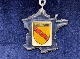Vintage Keyring Nancy Keychain Lorraine Ancien France Porte-Clés Coat Of Arms - £6.26 GBP