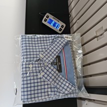 Classic Collection Regular Fit Men's Blue & White Check Button-Down Shirt Sz 3XL image 8