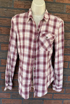 Maurices Soft Flannel Shirt Small Long Sleeve Top Blouse Rodeo Western Plaid - $4.75