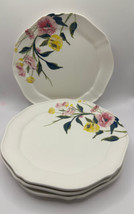 Threshold Melamine Luncheon Salad Plates (4) 9&quot; Floral - £19.12 GBP
