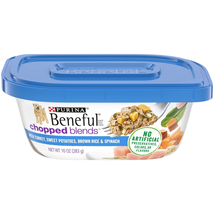 Purina Beneful Wet Dog Food, Chopped Blends with Turkey - (8) 10 Oz. Tubs - $25.11