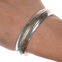 6.5&quot; Alvin Monte Navajo sterling/14k cuff bracelet - $391.05