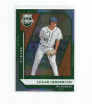 Logan Henderson (Milwaukee) 2021 Panini Elite Extra Edition Green Status #41/499 - £5.36 GBP
