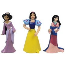 Disney Princess Figures 3.5&quot; Lot - Mulan, Jasmine, &amp; Snow White - £7.45 GBP