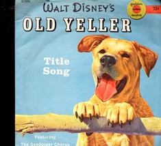 Old Yeller Golden Record   &quot;Walt Disney&#39;s&quot; 78 rpm Record (1956) - £2.35 GBP