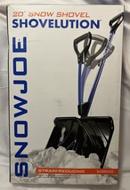 Snow Joe SJ-SHLV20 Shovelution Back Saving Snow Shovel | Poly Blade | 20-in - £31.35 GBP