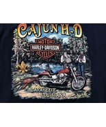 Harley Davidson Mens Graphic T Shirt Blue Crew Neck Size XL Lafayette Lo... - £14.73 GBP