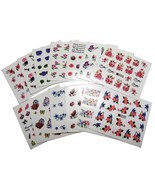 Nail Art Water Transfer Stickers Flower Butterfly Birds Heart Nail Wraps - $2.60