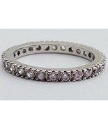 Lauren G Adams Stackable Eternity Ring, Size 6, R-2102-RHODIUM New - £26.08 GBP