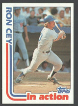 Los Angeles Dodgers Ron Cey In Action 1982 Topps Baseball Card #411 nr mt - £0.39 GBP