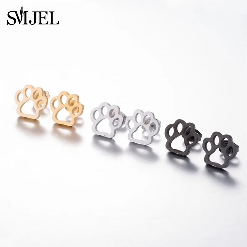 Play SMJEL Korean Earrings Trend 2022 Cute Aerfly Rabbit Bear Dinosaur Ear Studs - £23.18 GBP
