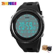 SKMEI Men Sports Watches Double Time Countdown Alarm Watch  50M Waterproof LED D - £38.79 GBP