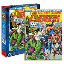Avengers 100th Issue Comic Cover 500 Piece Puzzle Yellow - $26.98