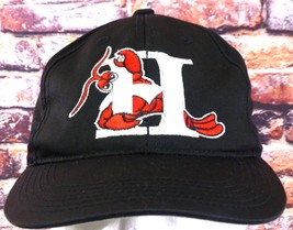 Hickory Crawdads Minor League Baseball Hat With Lobster Logo Black Adjus... - $16.43 CAD