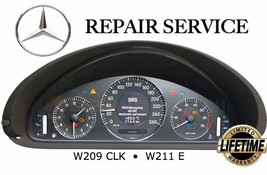 REPAIR SERVICE for MERCEDES BENZ W209 CLK W211 INSTRUMENT SPEEDOMETER CL... - $173.20