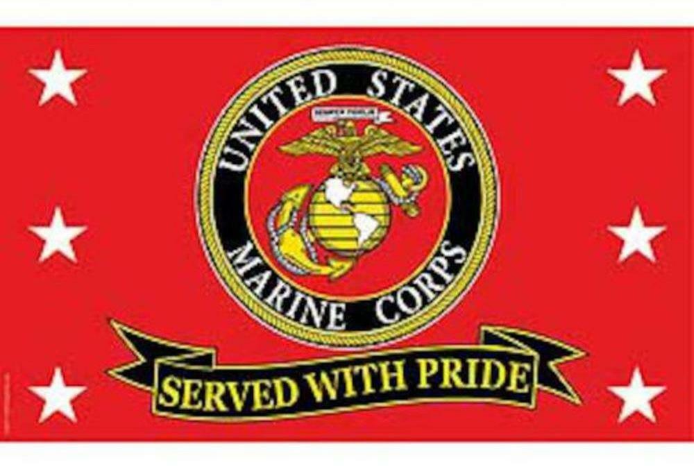 UNITED STATES MARINES SERVED WITH PRIDE 3 X 5 FLAG 3x5 banner FL359 NEW - $9.45
