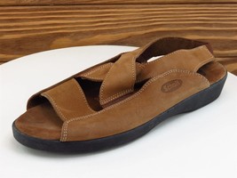 Scholl Size 41 M Women Sandal Sport Sandals Brown Leather - £13.39 GBP
