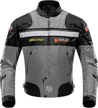 New with Tags / BORLENI Motorcycle Jacket Motorbike Riding Jacket Windproof Moto - £59.31 GBP
