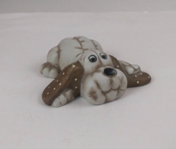Vintage Basset Hound Puppy 3.5&quot; x 3.25&quot; Porcelain Figurine - $9.89