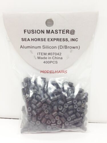 FUSION MASTER ALUMINUM SILICON DARK BROWN BEADS MICRO RING LINK CRIMP 40... - $14.99