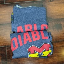 Diablos School Tee Shirt Mens Size L Large Gray Heather Athletics Russell - $28.77