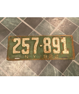 1 Vintage New York License Plate 1922 (257-891) 16&quot; X 6&quot; *Rust &amp; Wear* c2 - $36.99