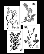 Stencil BRANCH CAMO 4 Pack DIY Jon Boat Hunting Blind Camouflage paint s... - $16.99