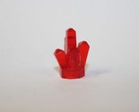 Minifigure Custom Toy Clear Crystal Red Piece - £0.55 GBP