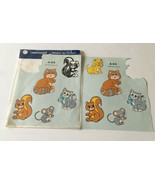 Vintage decals by decoreal cute little hand painted animal decals countr... - $19.75