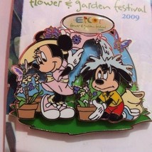 Disney Pin - EPCOT Flower and Garden Festival Mickey and Minnie 2009 - £15.56 GBP