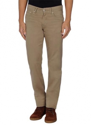 Heavy Chino Jeans brown Colour Mono ectric, Men Wasit Belted Pants,Men Zipper