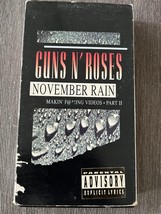 Guns N’ Roses November Rain VHS Makin&#39; F@*!ing Videos Part II 1993 VHS - £13.74 GBP