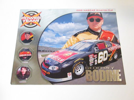 1999 GEOFFREY BODINE &quot;POWER TEAM&quot; #60 NASCAR WINSTON CUP PHOTO CARD - $14.99