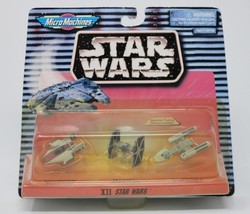 1996 Star Wars Micro Machines Orange Card Xii A-Wing Tie Fighter Y-Wing Moc - $9.89