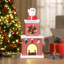 Mr. Christmas 16.5-Inch Animated Chimney with Santa Claus - £125.85 GBP