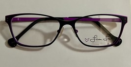 Lisa Loeb Face Eyeglasses Eyeglass Frames Licorice/Grape 52-15-135 - $99.95