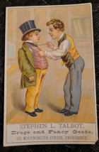 Victorian Trading Card Stephen L Talbot ~ Drugs &amp; Fancy Goods Providence... - £6.71 GBP
