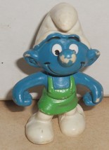 1978 Peyo Schleich Gardener Smurf #20028 PVC figure SMURFS Vintage - £19.24 GBP