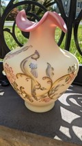 Fenton Queens Bird Burmese 11&quot; Vase #770/1350 - $449.00