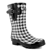 London Fog Collection Tally Women&#39;s Waterproof Rain Boots US Sz 7M Hound... - $55.74